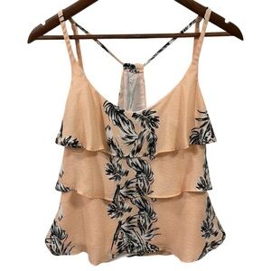 Zara Trafaluc Pink Ruffle Cami Size Medium